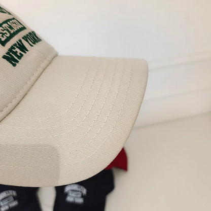 Unisex Letter Embroidered Cotton Baseball Cap