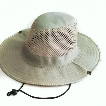 Wide Brim Straw Beach Sun Hat Men