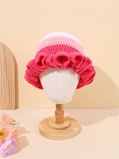 Handmade Crochet Hollow Knitted Bucket Hat