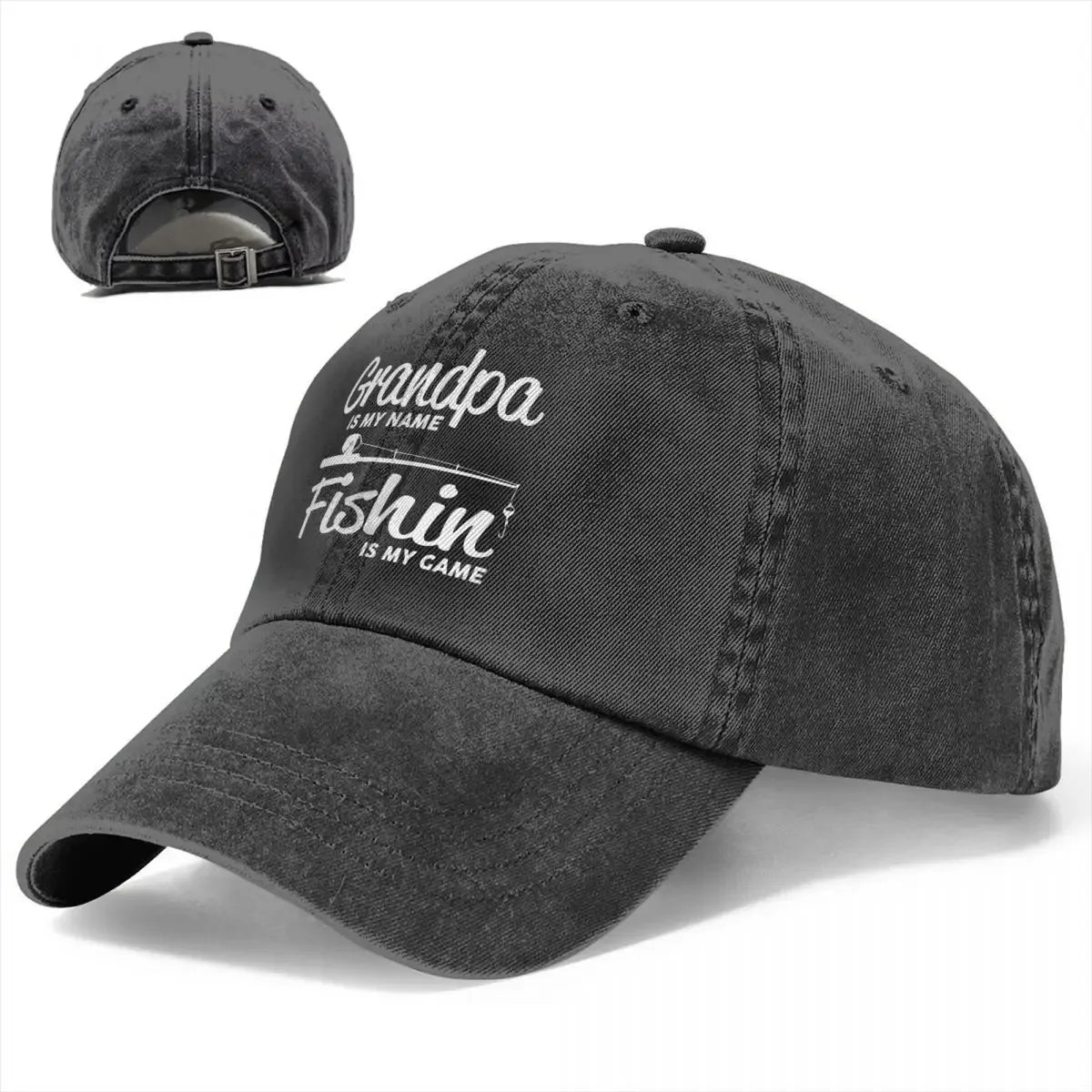 Vintage Fishing Distressed Baseball Cap