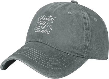 Hearts Full Of Thanks Vintage Baseball Cap
