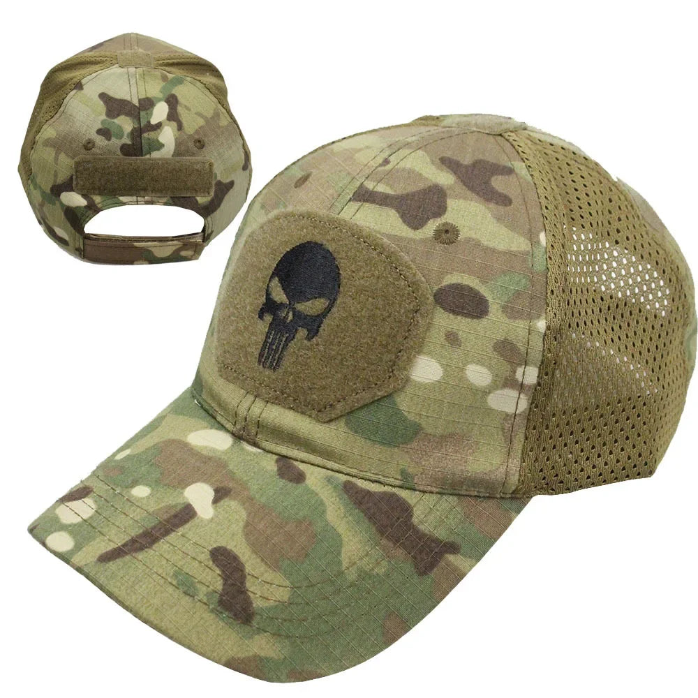 Camouflage Tactical Skull Baseball Cap