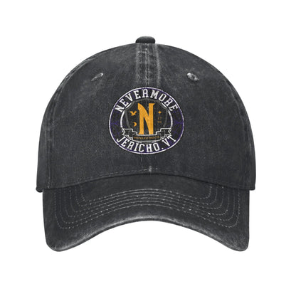 Nevermore Academy Emblem Washed Trucker Baseball Cap