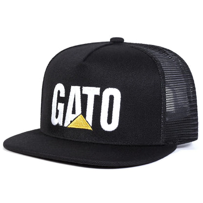 Unisex GATO Letter Embroidery Hip-hop Net Hats
