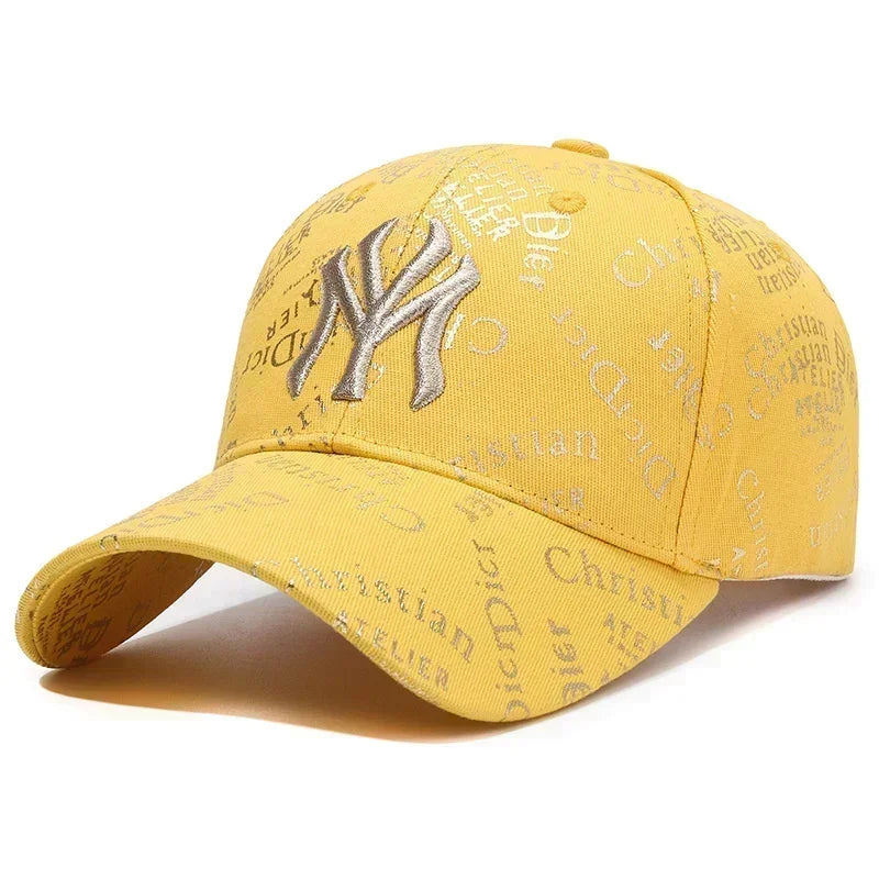 Full Print Letters Embroidery Fashion Baseball Cap