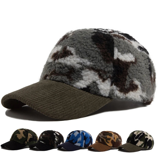 Corduroy Print Winter Baseball Cap