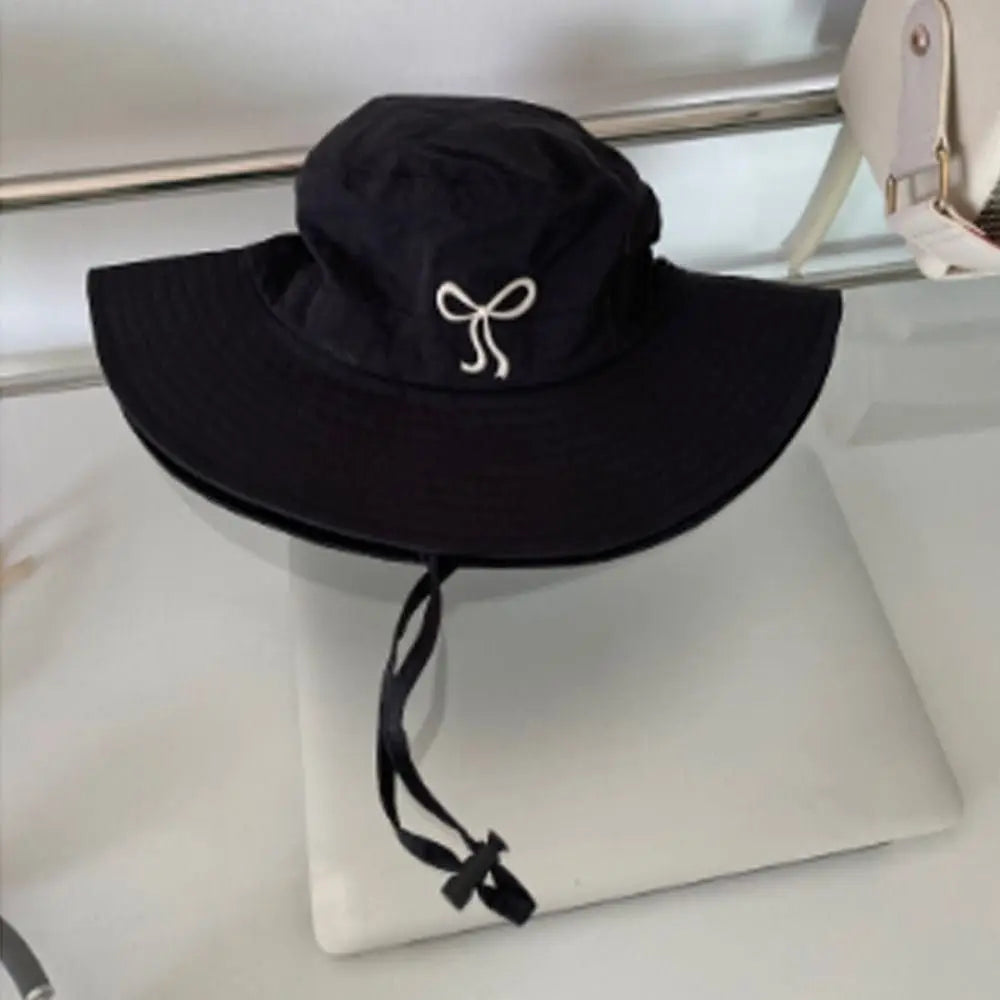 Quick Dry Bow Strap Bucket Hat