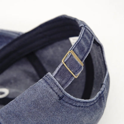 Print Minimalist Retro Washed Baseball Cap