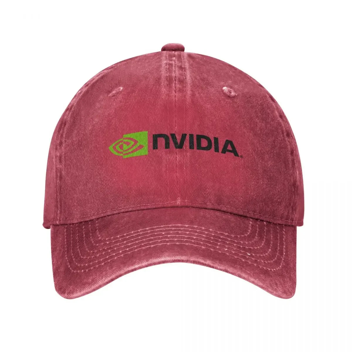 Vintage Nvidia Distressed Denim Snapback Baseball Cap