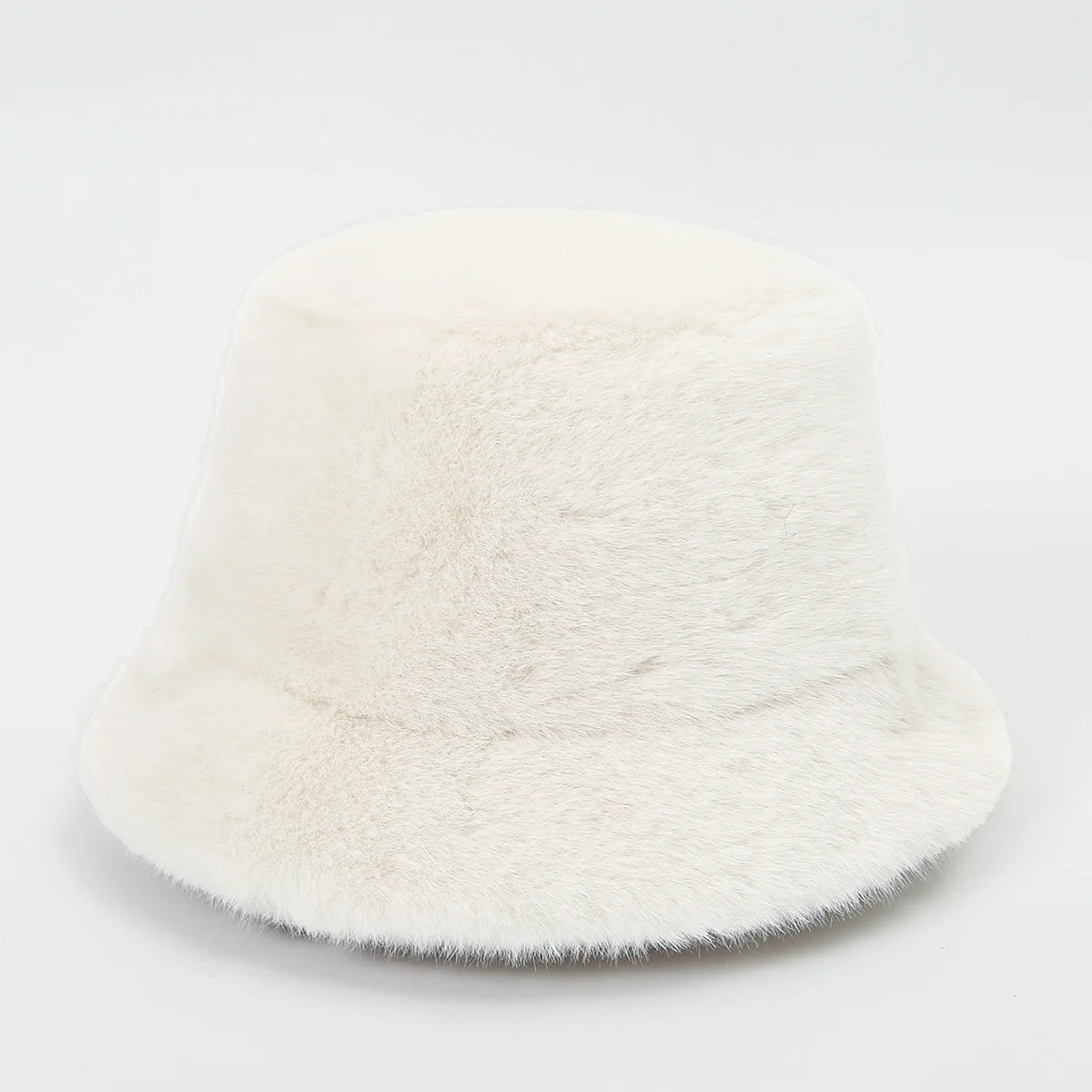 Women's Winter Fluffy Plush Bucket Hat