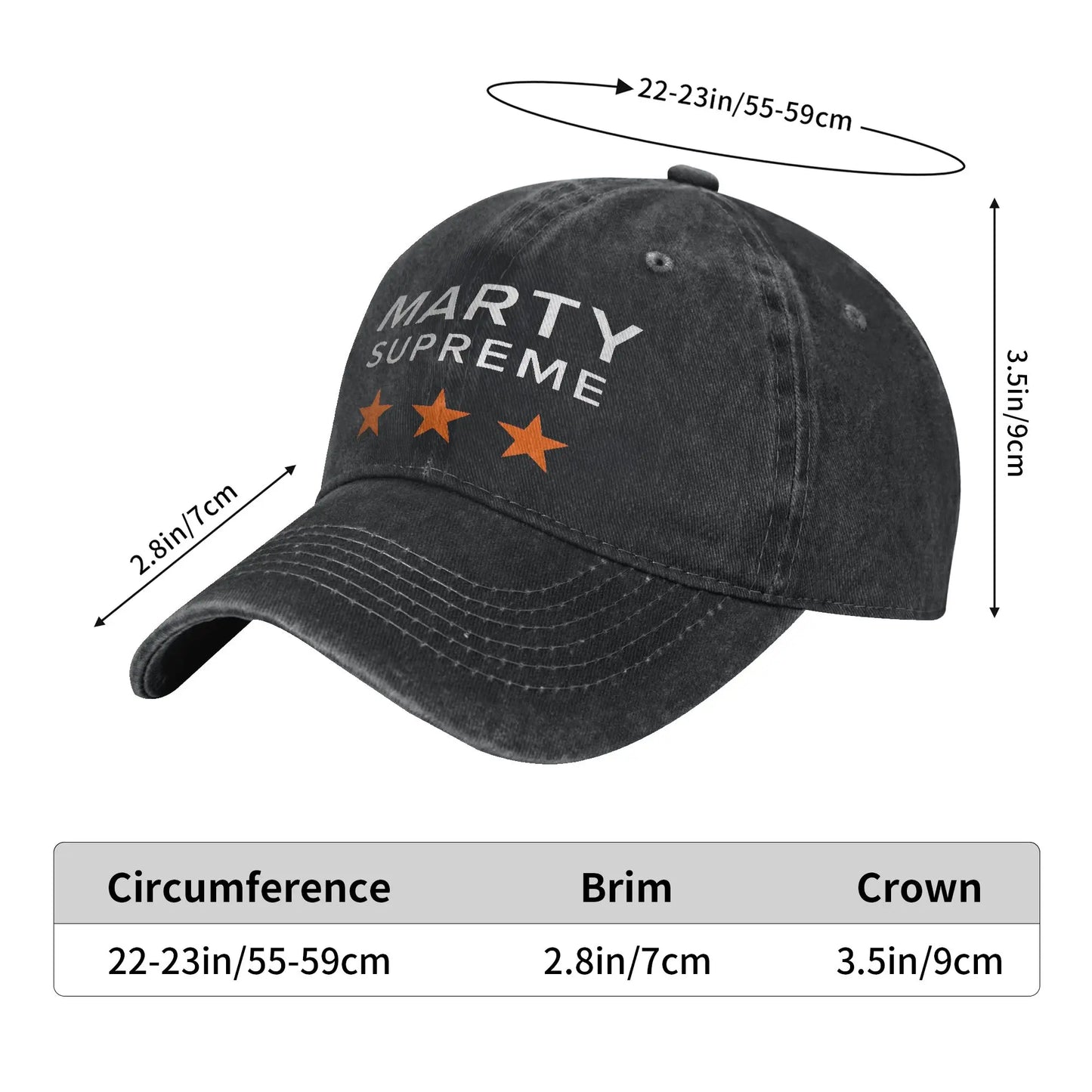 Marty Supreme Movie Print Trucker Adjustable Baseball Cap