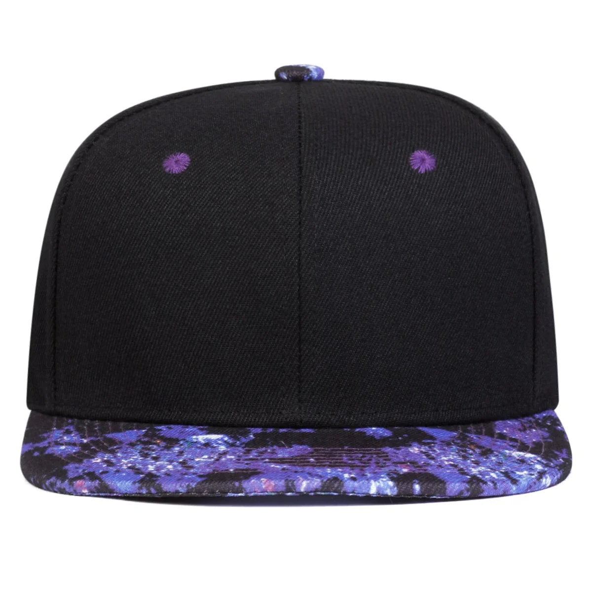 Unisex Purple Starry Sky Printing Baseball Caps