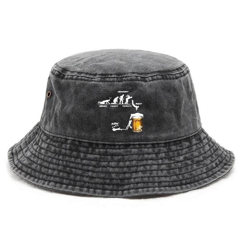 Vintage Humor Cotton Washed Weekend Bucket Hat