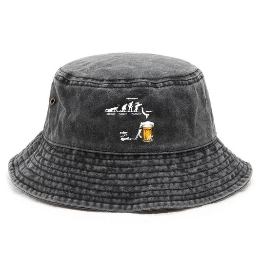Vintage Humor Cotton Washed Weekend Bucket Hat