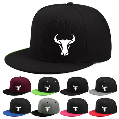Bull Pattern Adjustable All Season Snapback Cap
