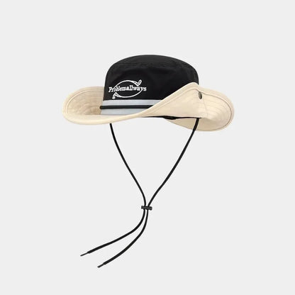 Japanese Retro Color Matching Bucket Hat Unisex