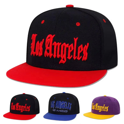 Unisex Los Angeles Embroidery Casual Snapback Cap