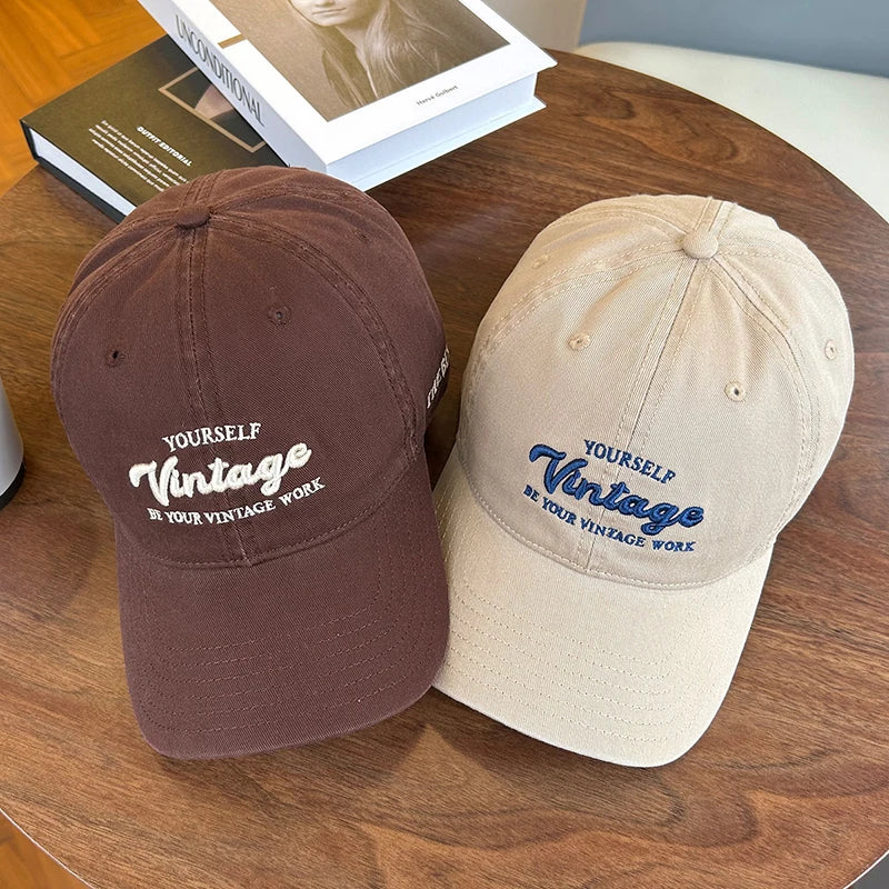 RICYGVM Letter Embroidery Cotton Baseball Cap