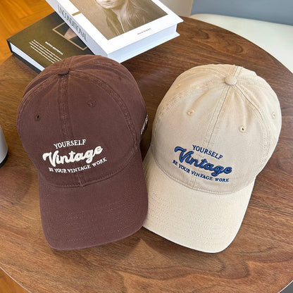 RICYGVM Letter Embroidery Cotton Baseball Cap