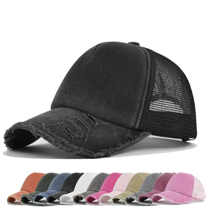 Washed Retro Hip Hop Snapback Cap