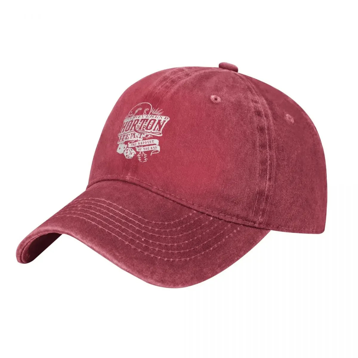 Vintage Distressed Reverend Horton Heat Denim Baseball Cap