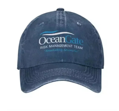 Washed Vintage Letter Print Baseball Cap