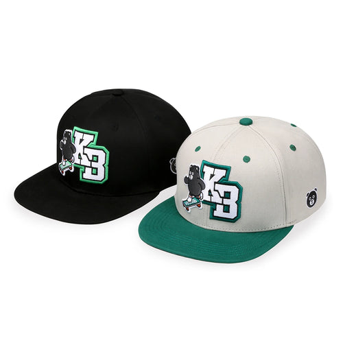 Cute Bear 3D Embroidery Snapback Cap