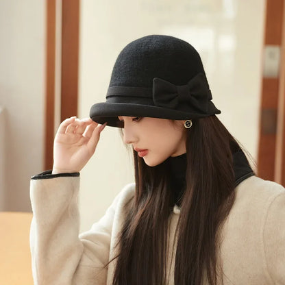 French Retro Woolen Fisherman Hat