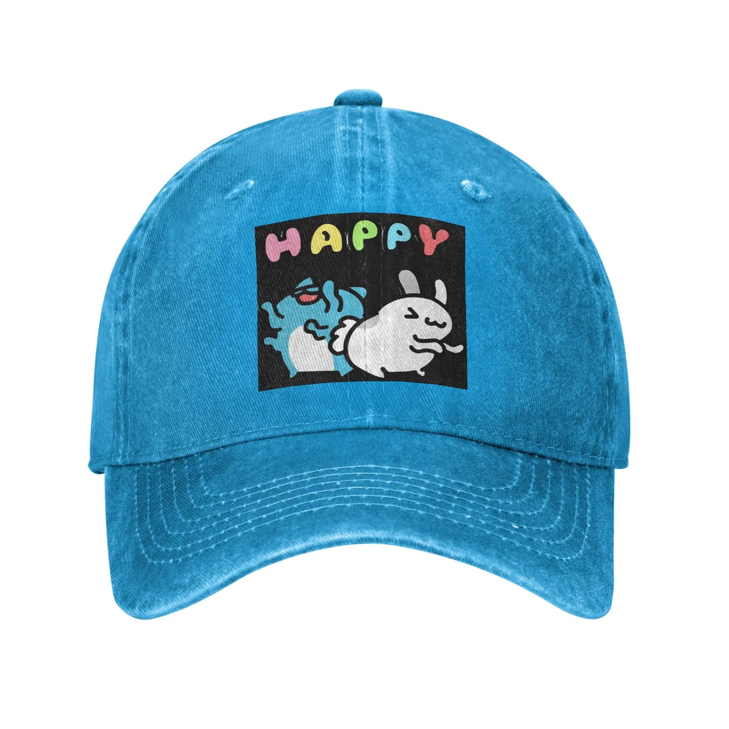 Bugcat Capoo Washed Denim Adjustable Baseball Cap