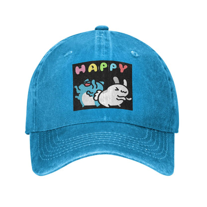 Bugcat Capoo Washed Denim Adjustable Baseball Cap