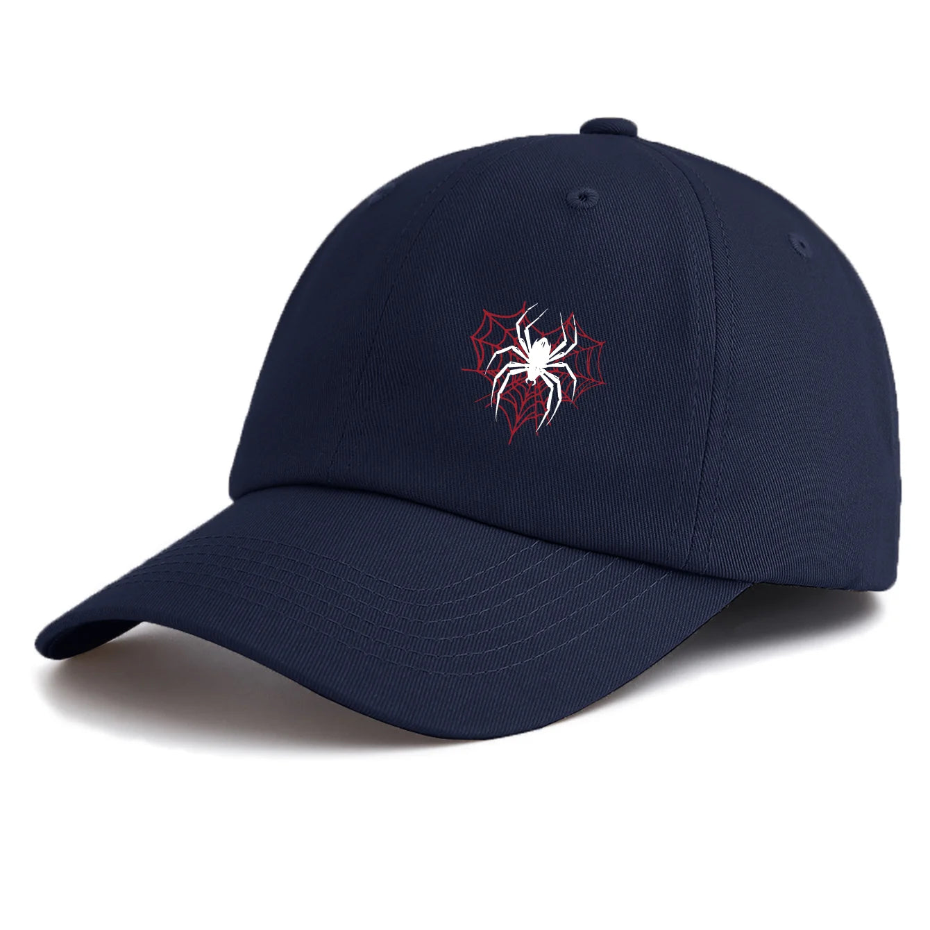 Minimalist Spider Print Retro Baseball Cap