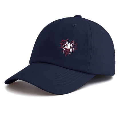 Minimalist Spider Print Retro Baseball Cap
