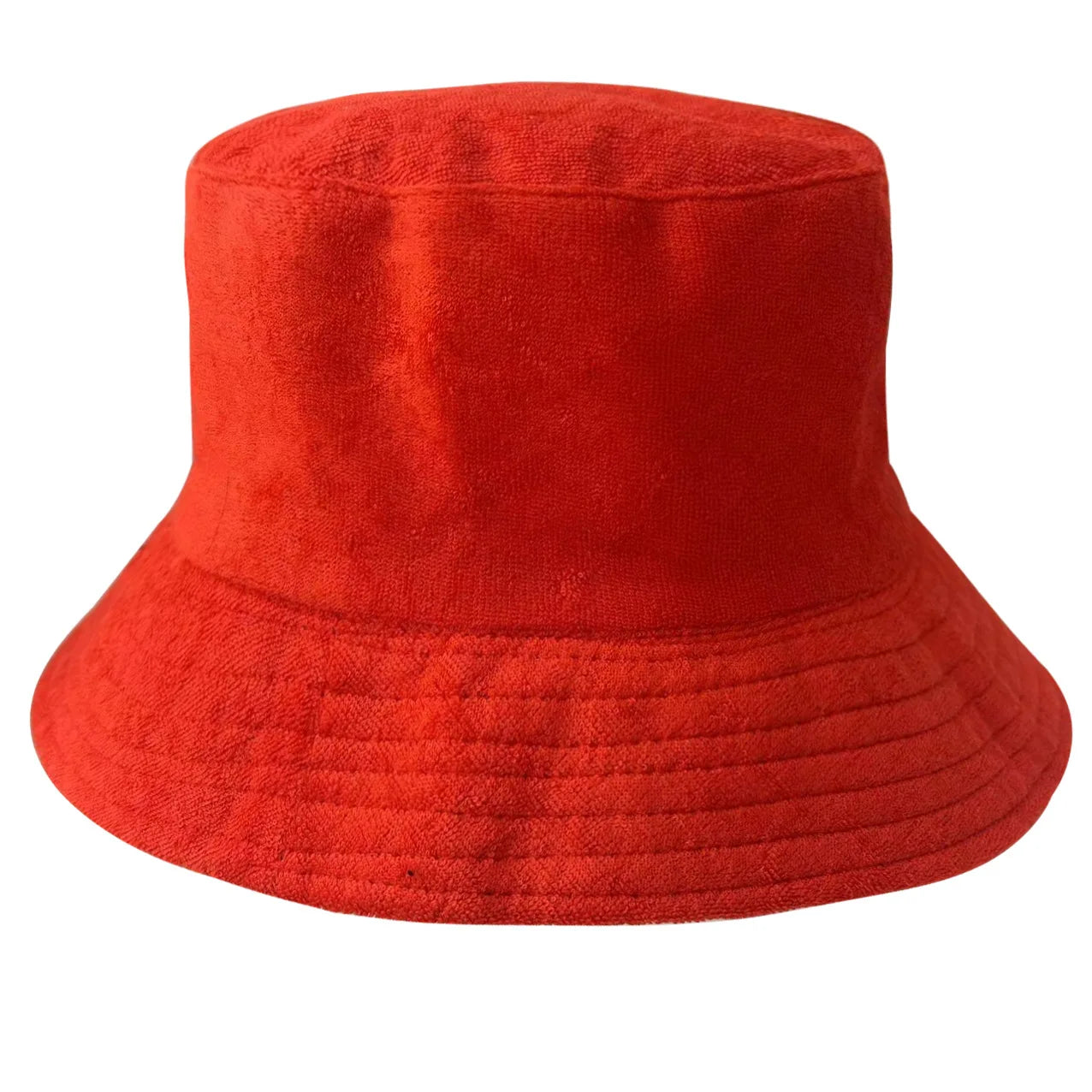Candy Color Terry Cloth Sun Bucket Hat