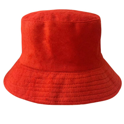 Candy Color Terry Cloth Sun Bucket Hat