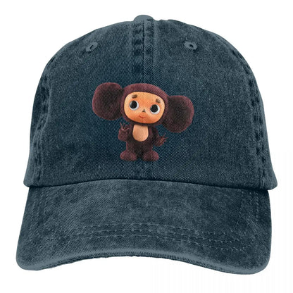 Cheburashka Cartoon Peaked Baseball Cap