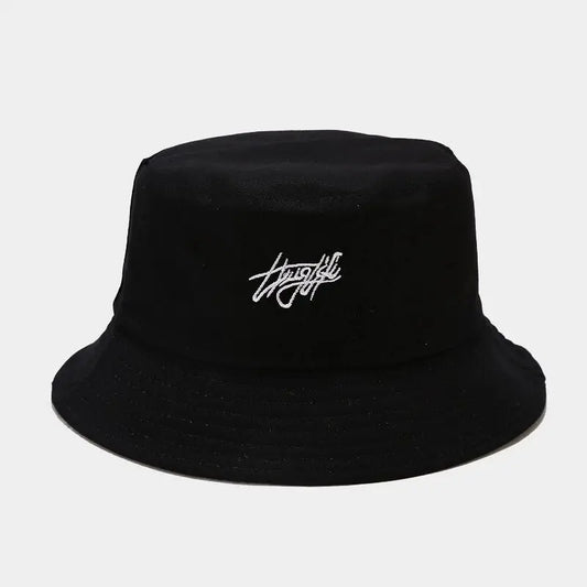 Unisex Letter Embroidery Printing Personality Bucket Hats