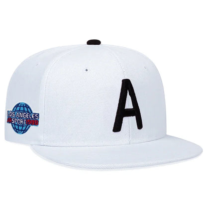 Unisex A Letter Side Earth Embroidery Hip-hop Hats