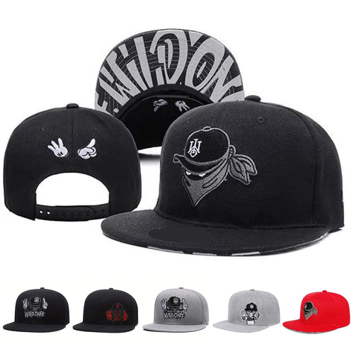 Retro Brand Embroidery Street Snapback Cap