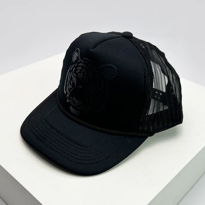 Tiger Letter Print Mesh Baseball Cap