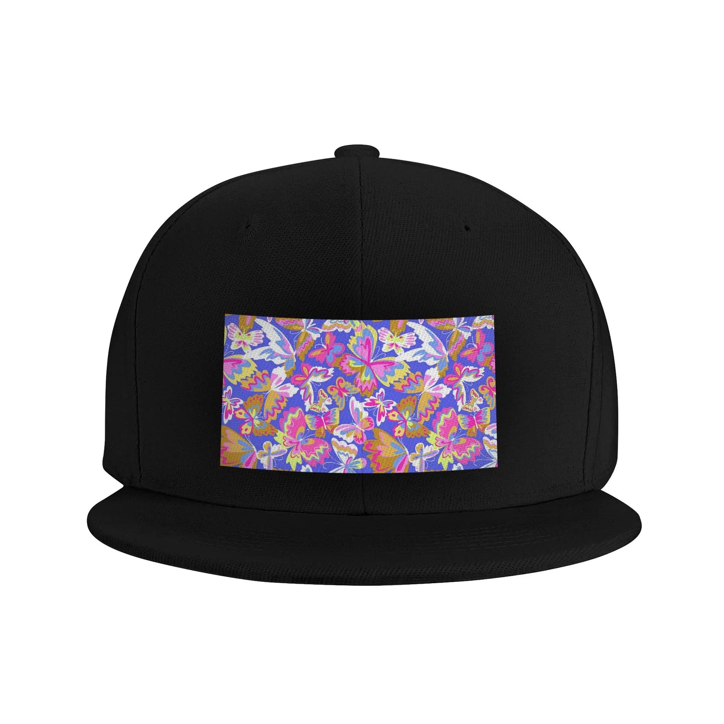 Colorful Butterfly Pattern Snapback Cap