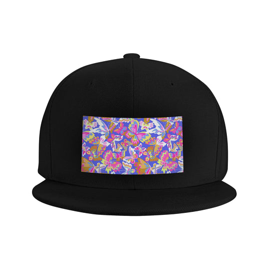 Colorful Butterfly Pattern Snapback Cap