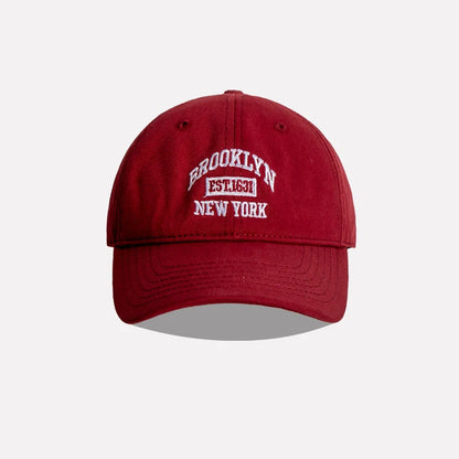 Unisex Letter Embroidered Cotton Baseball Cap