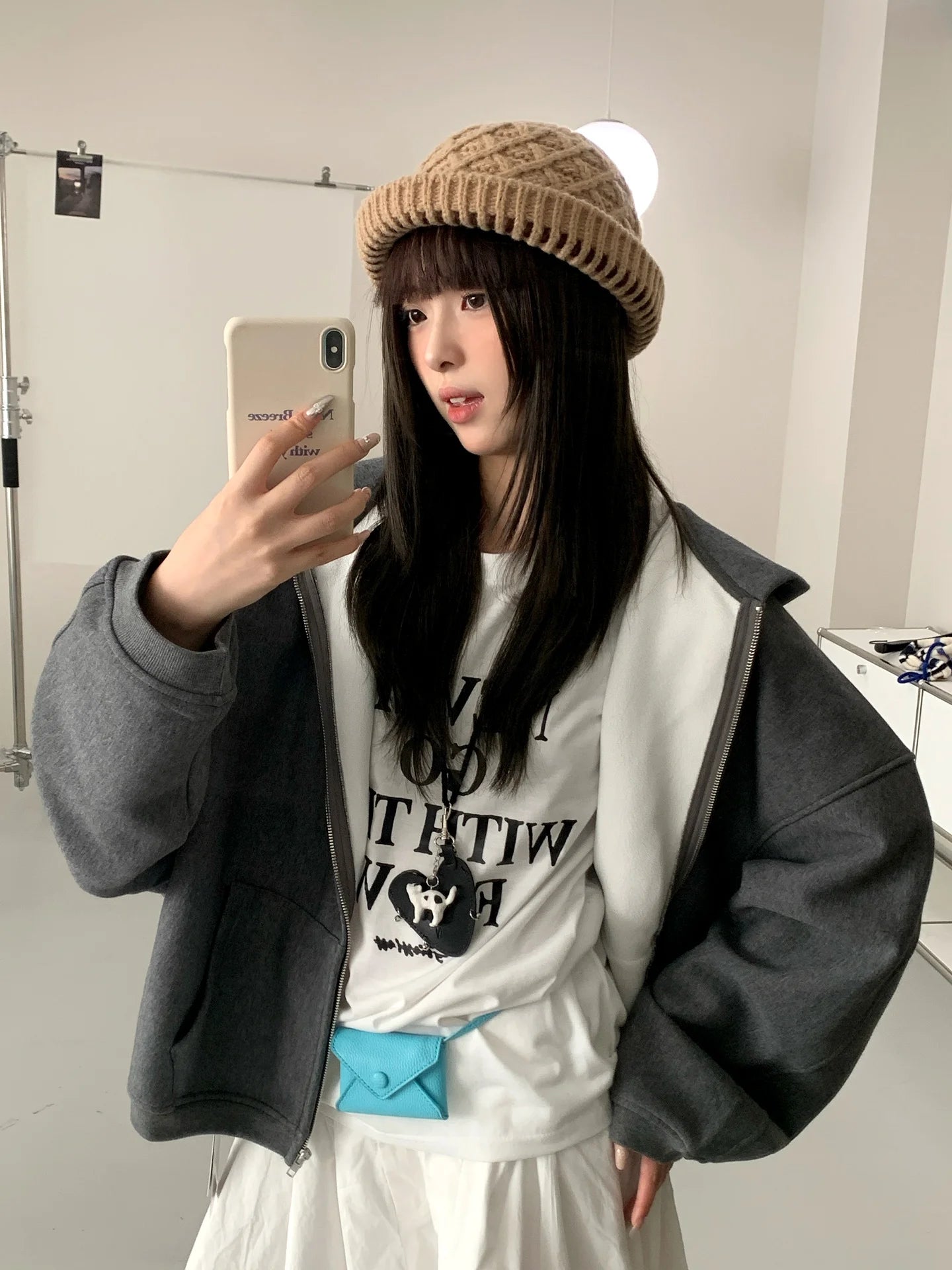 Retro Twisted Knit Winter Bucket Hat