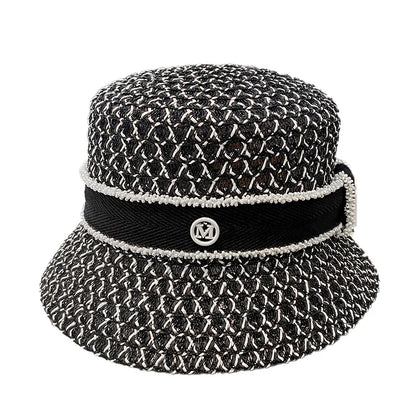 Korean Breathable Hollow Diamond Bucket Hat