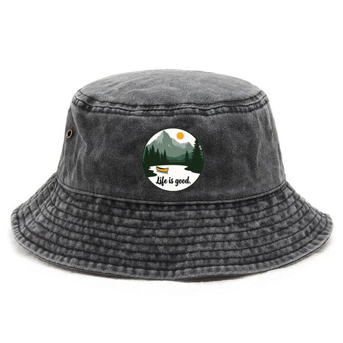 Customize Optimistic Style Cotton Washed Outdoor Gift Bucket Hat