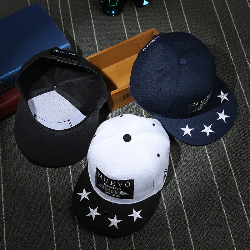 Classic Punk Hip Hop Cotton Snapback Cap