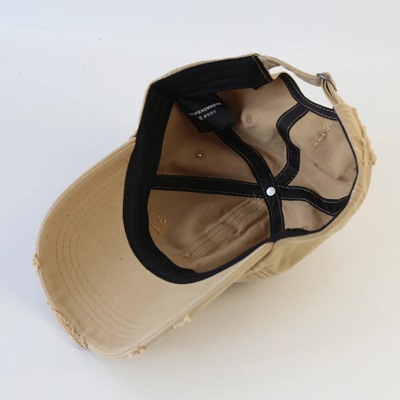 Korean Luxury Washed Baseball Cap