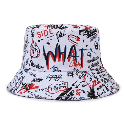 Graffiti Style Adjustable Streetwear Bucket Hat