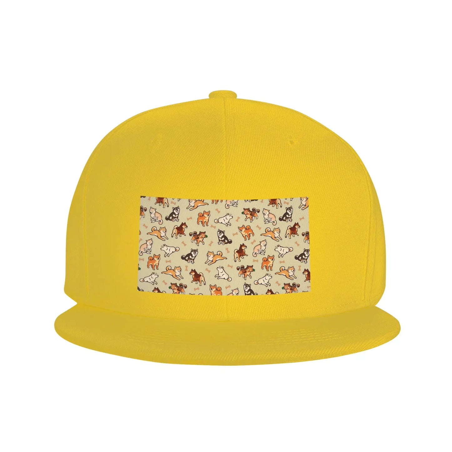 Cute Shiba Inu Dogs Cream Casual Snapback Cap