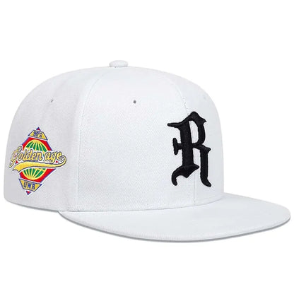 Gothic Letter R Embroidery Hip-hop Hats